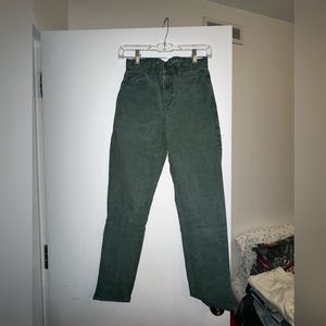 AE dark green corduroy jeans!